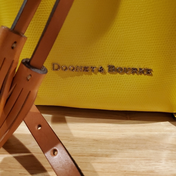 Dooney & Bourke Leather Drawstring Crossbody Bag - Picture 4 of 12